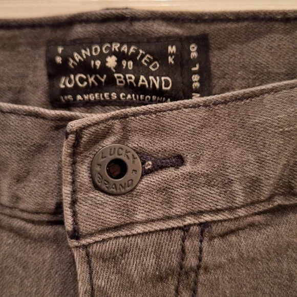 Lucky Brand(Lot of 2) 221 Original Straight Jeans Mens Sz 38X30 Gray Wash Denim - Picture 10 of 14